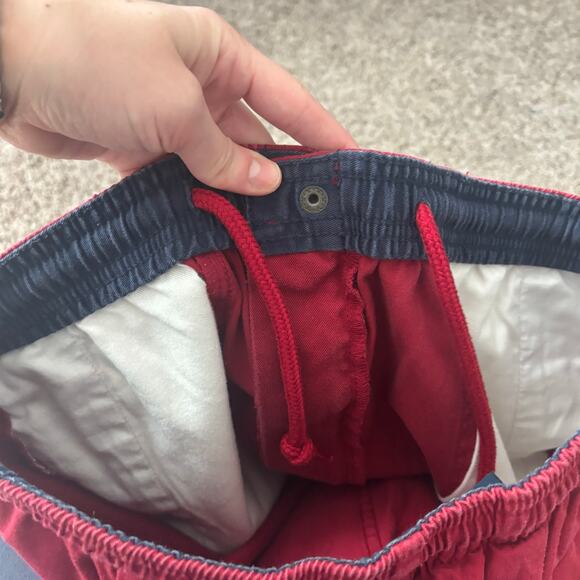 Vintage Polo Ralph Lauren Men’s Drawstring Shorts Preppy Classic Red Sz M - Picture 10 of 12
